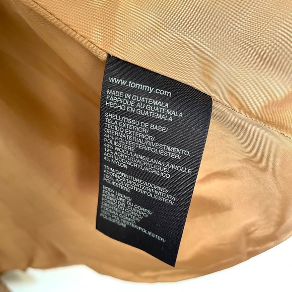 Tommy Hilfiger Women’s Camel Bottom Down Pea Coat - Picture 8 of 8